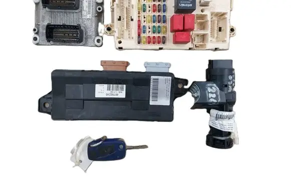 Fiat Stilo Engine ECU kit and lock set 00468183880 26SA8349