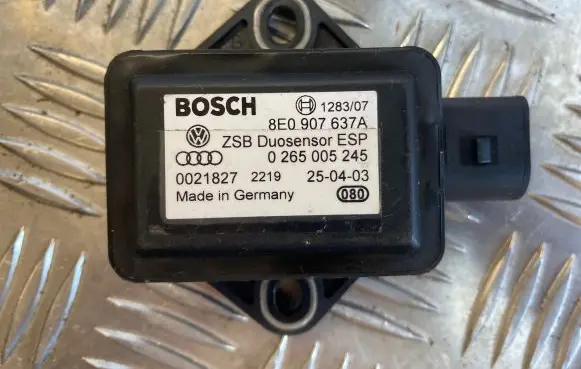 Audi A6 S6 C5 4B ESP acceleration yaw rate sensor 8E0907637A 0265005245 0021827