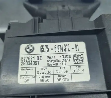 BMW 7 E65 E66 Alarm movement detector/sensor 6974372