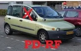 Fiat Multipla Front door window glass four-door 46516809
