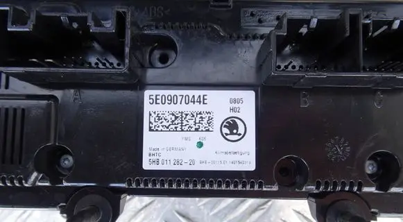 Skoda Octavia Mk3 (5E) Climate control unit 5E0907044E 07783LL08H9