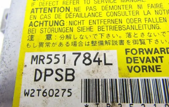 Mitsubishi Pajero Airbag control unit/module MR551784L
