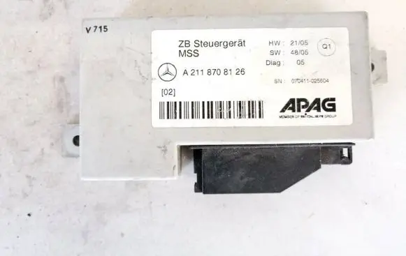 Mercedes-Benz E W211 Other control units/modules A2118708126 070411-025604
