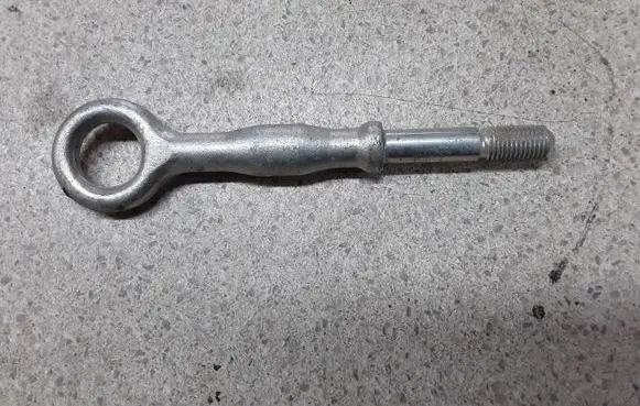 Towing hook eye