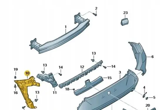 Cupra Formentor Rear bumper mounting bracket