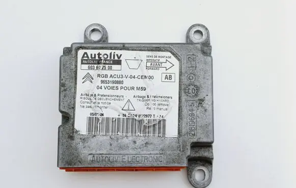 Citroen Berlingo Airbag control unit/module 9653190880 603602500