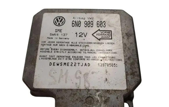 Volkswagen Sharan Airbag control unit/module 6N0909603
