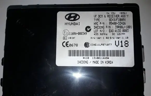Hyundai i40 Comfort/convenience module 954003Z426