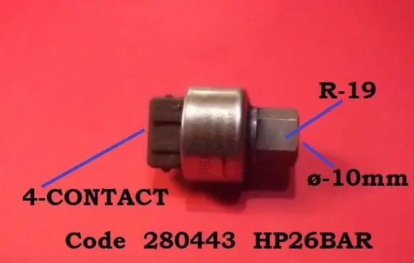 Fiat Ulysse Air conditioning (A/C) pressure sensor 280443 HP26BAR