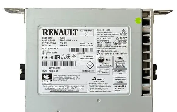Renault Megane IV Radio/CD/DVD/GPS head unit 281158426R
