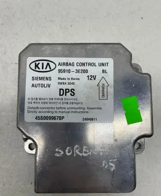 KIA Sorento Airbag control unit/module 959103E200 5WK43245 45S0099670P