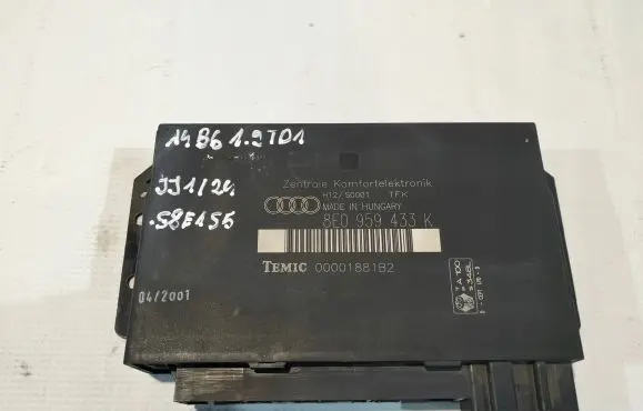 Audi A4 S4 B6 8E 8H Comfort/convenience module 8E0959433K