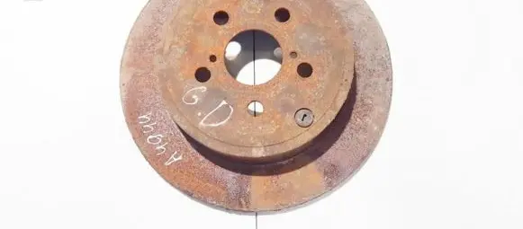 Toyota Avensis T250 Rear brake disc neventiliuojamas