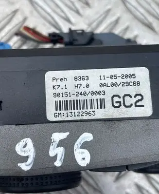 Opel Astra H Climate control unit 13122963
