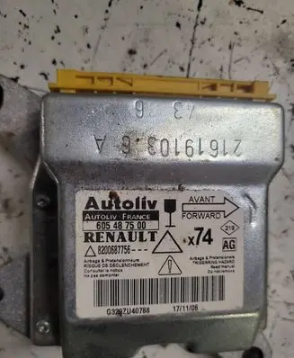 Renault Laguna II Airbag control unit/module 8200687756 605487500 G320ZU40788
