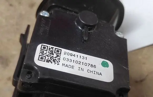 Opel Insignia A Wiper control stalk 20941131 03310210786