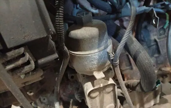 Renault Laguna III Oil filter cover 9685997780