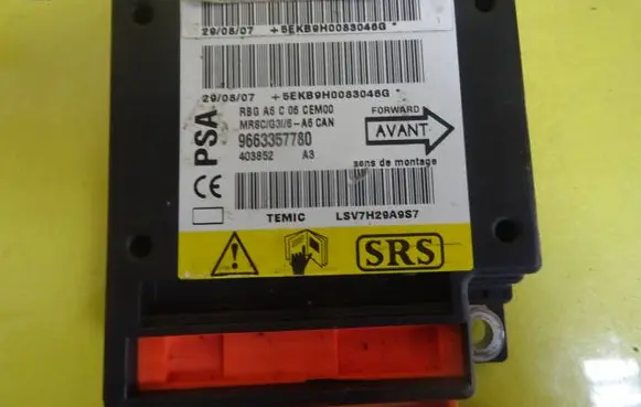 Citroen C2 Airbag control unit/module 9663357780 403852