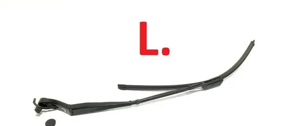 Front wiper blade arm