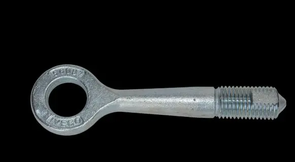 Towing hook eye
