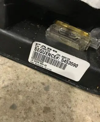 Dodge Charger Rear door card panel trim 5SD92DX9AB 5453590 05856720