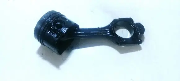 Piston with connecting rod