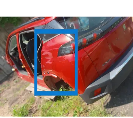 Peugeot 2008 II Rear quarter panel 