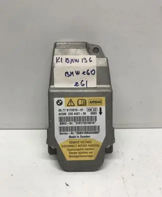 BMW 5 E60 E61 Airbag control unit/module 6577917201901 220443136