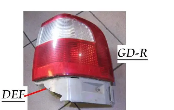 Volkswagen Sharan Rear/tail lights 7M5945258 964464