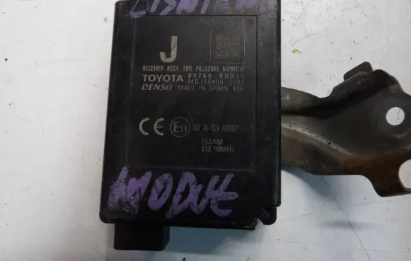 Toyota Yaris Tire pressure control unit 897600D010 MB1584003292