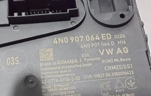 Audi A7 S7 4K8 Comfort/convenience module 4N0907064ED