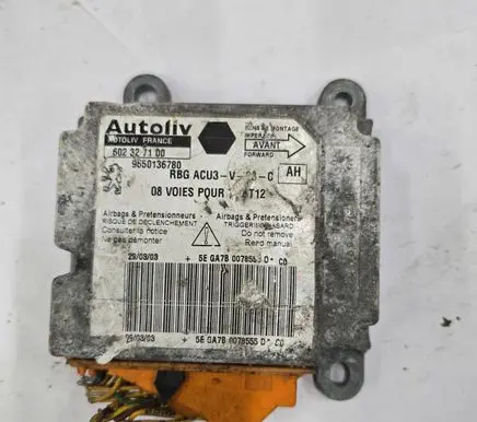 Peugeot 206 Airbag control unit/module 9650136780 602327100