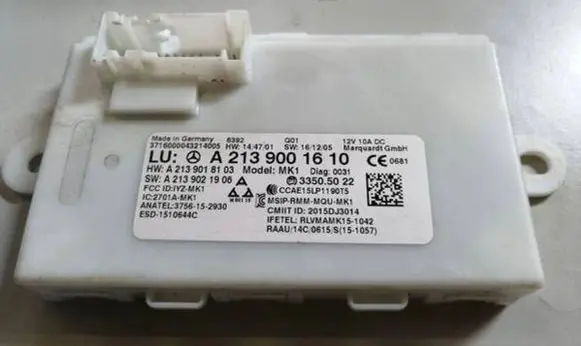 Mercedes-Benz C W205 Keyless (KESSY) go control unit/module A2229003308 A2139018103 A2139021906