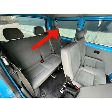 Volkswagen Transporter - Caravelle T5 Third row seat belt 33035274B 1404041759 WXDYY13