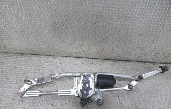 Front wiper linkage and motor