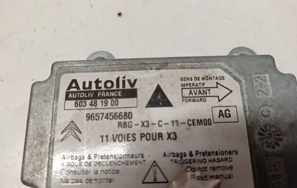 Citroen C5 Airbag control unit/module 603481900 9657456680