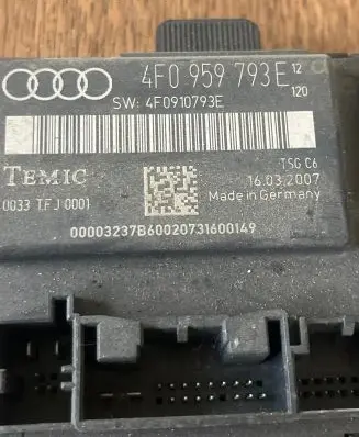 Audi A6 S6 C6 4F Door control unit/module 4F0959793E 4F0910793E 0033TFJ0001