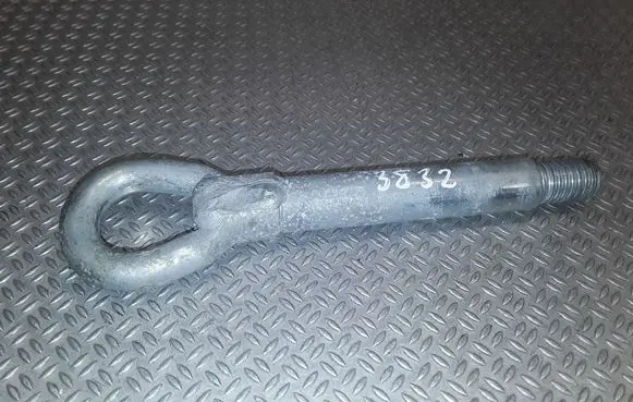 Towing hook eye