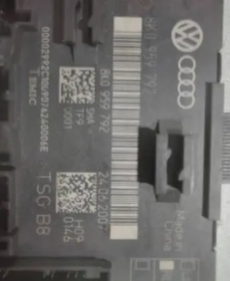 Audi A5 8T 8F Door control unit/module 8K0959792 24062007
