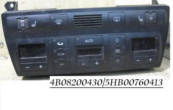 Audi A6 S6 C5 4B Climate control unit 4B08200430 5HB00760413