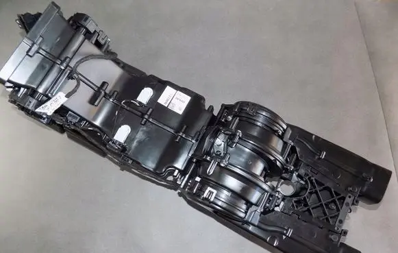 Interior heater climate box assembly