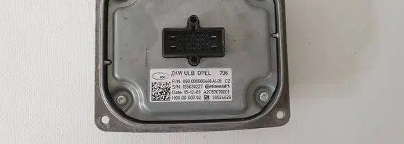 Opel Astra K Headlight ballast module Xenon 39024626 155030227 A2C87070001