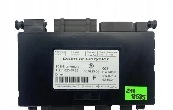 Mercedes-Benz E W211 Seat control module A2118208585