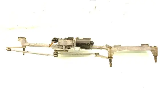 Front wiper linkage and motor