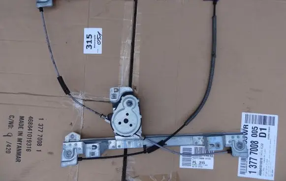 Renault Kangoo II Front window lifting mechanism without motor XXXXXXXXXXX