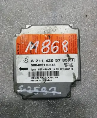 Mercedes-Benz E W211 Airbag control unit/module A2118205785 500403170643