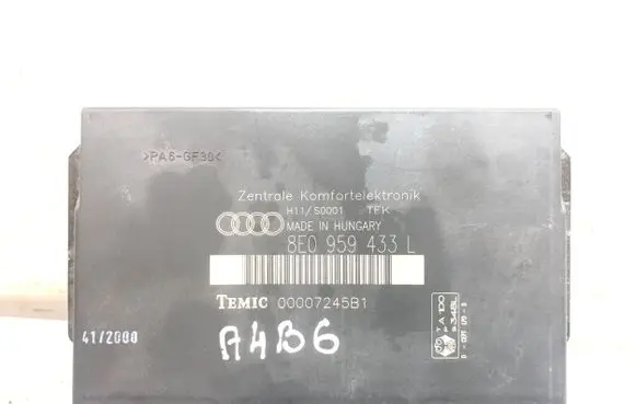 Audi A4 S4 B6 8E 8H Comfort/convenience module 8E0959433L 00007245B1