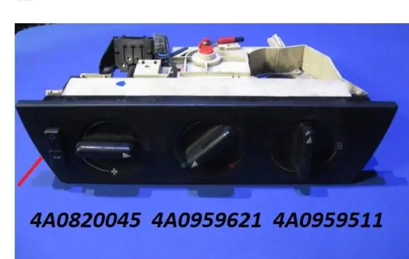 Audi A6 S6 C4 4A Climate control unit 4A0820045 4A0959621