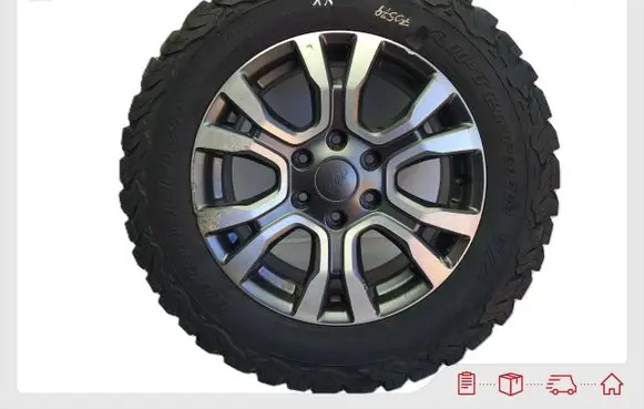 Ford Ranger R18 alloy rim EB3C1007F2A JB3C1007R2A