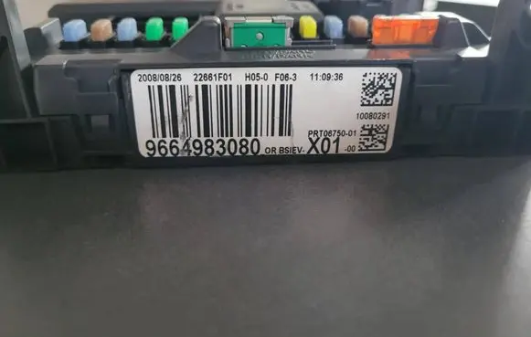 Peugeot 207 Fuse module 9664983080